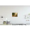 Zonlicht - Bospad - Bomen textielposter latten blank klein -kinderkamer