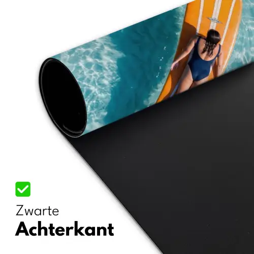 Surfboard - Water - Badpak - Oranje Muismat XXL klein -sfeer2