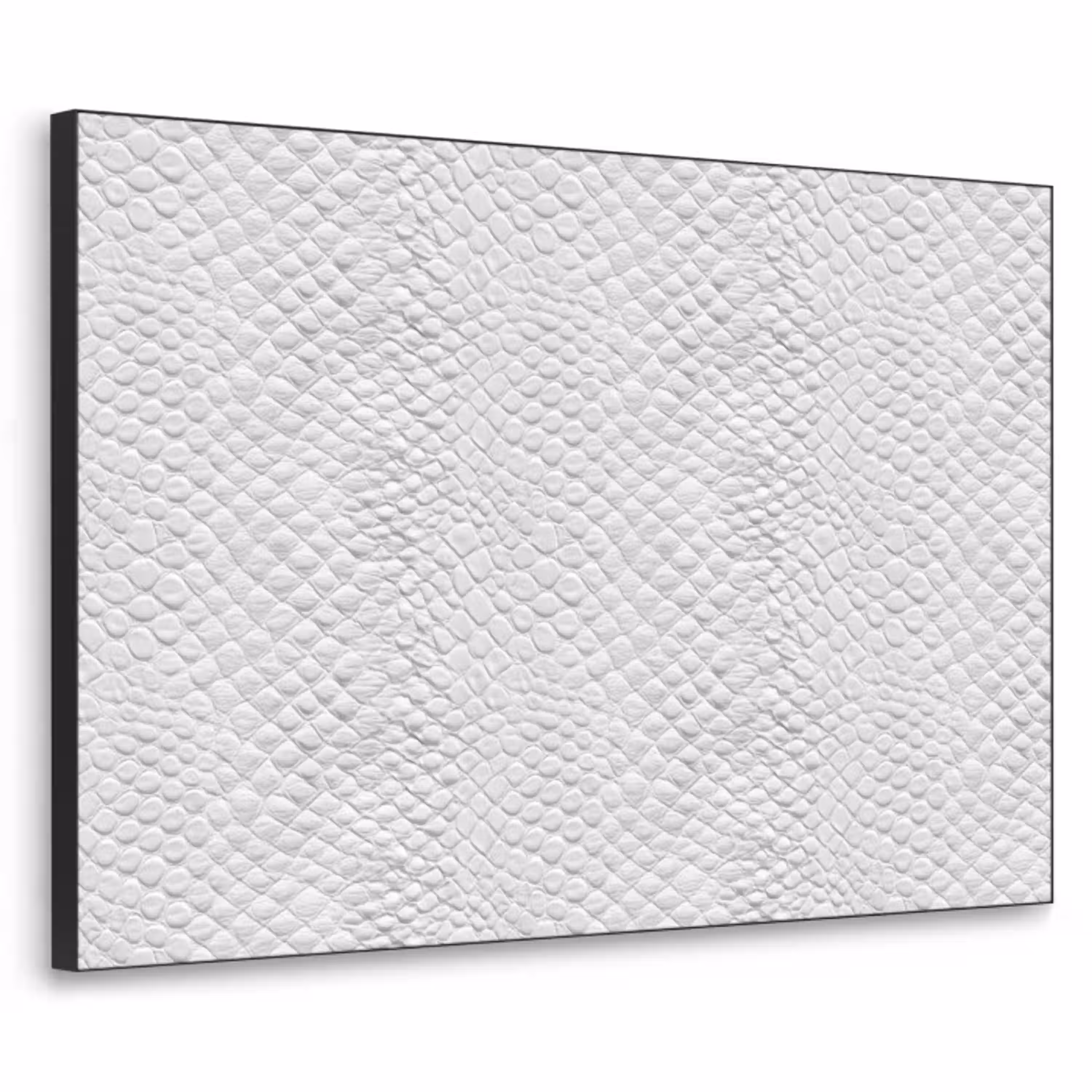 Slang - Patroon - Wit Textielframe zwart klein 947 -3d