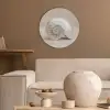 Schelp - Spiraal - Beige Akoestische PET Vilt - Rond klein -sfeer1