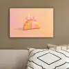 Croissant - Strik - Roze canvas 2cm klein -sfeer3