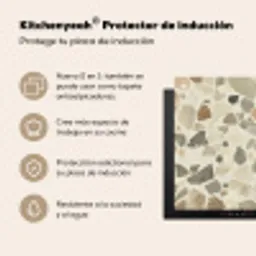 Stenen - Terrazzo - Decoratie - Tegels Inductie beschermer vinyl 3mm middel -zzzzzzusp-haakje_ES
