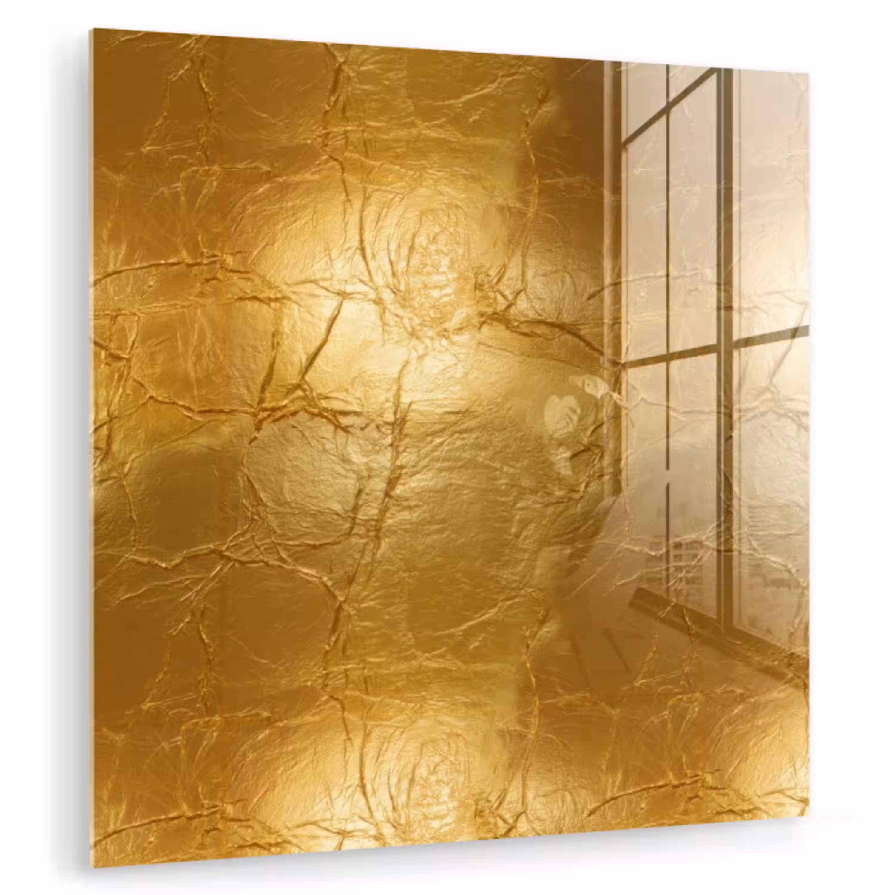 Bladgoud - Vintage - Textuur - Warm Goud plexiglas 5mm klein 11 -zzzproduct_nieuw