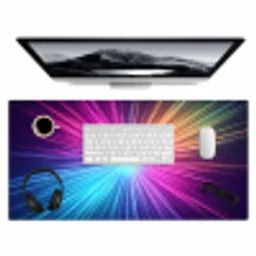 Abstract - Light - Burst - Modern - Colorful Muismat XXL klein -3d