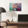 Bloemen - Kunst - Schilderij - Lente - Boeket aluminium wit klein -sfeer5