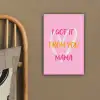 Mama - Quote - Hart - Roze canvas 2cm klein -sfeer3