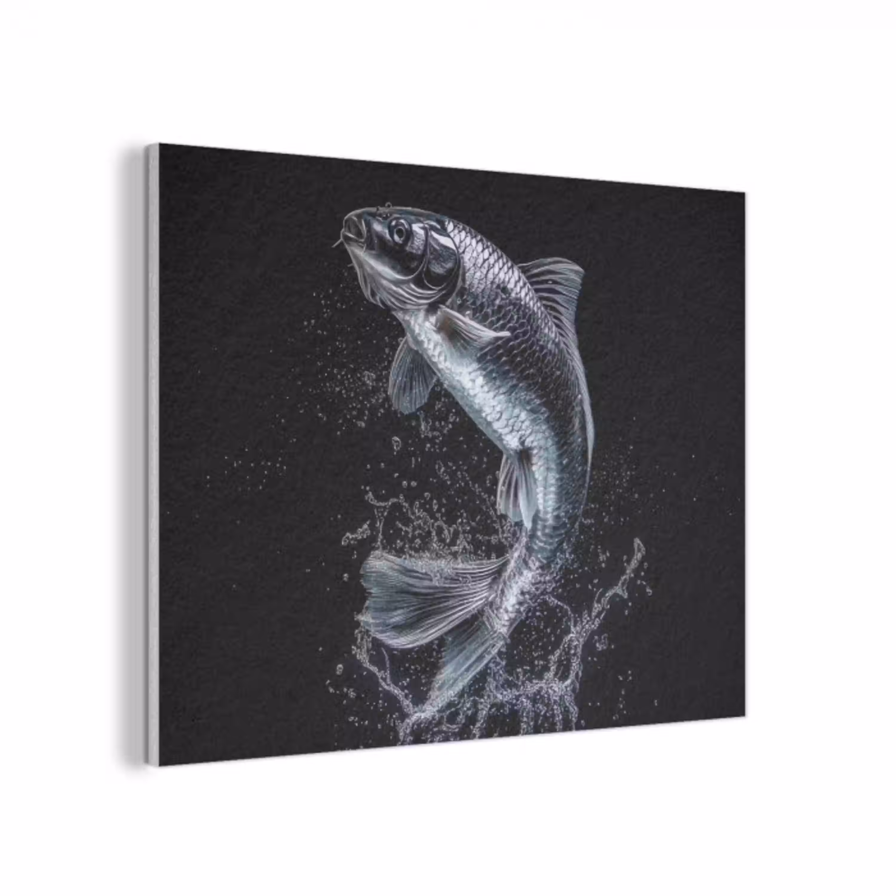 Vis - Koi - Zwart - Water PET vilt klein -3d