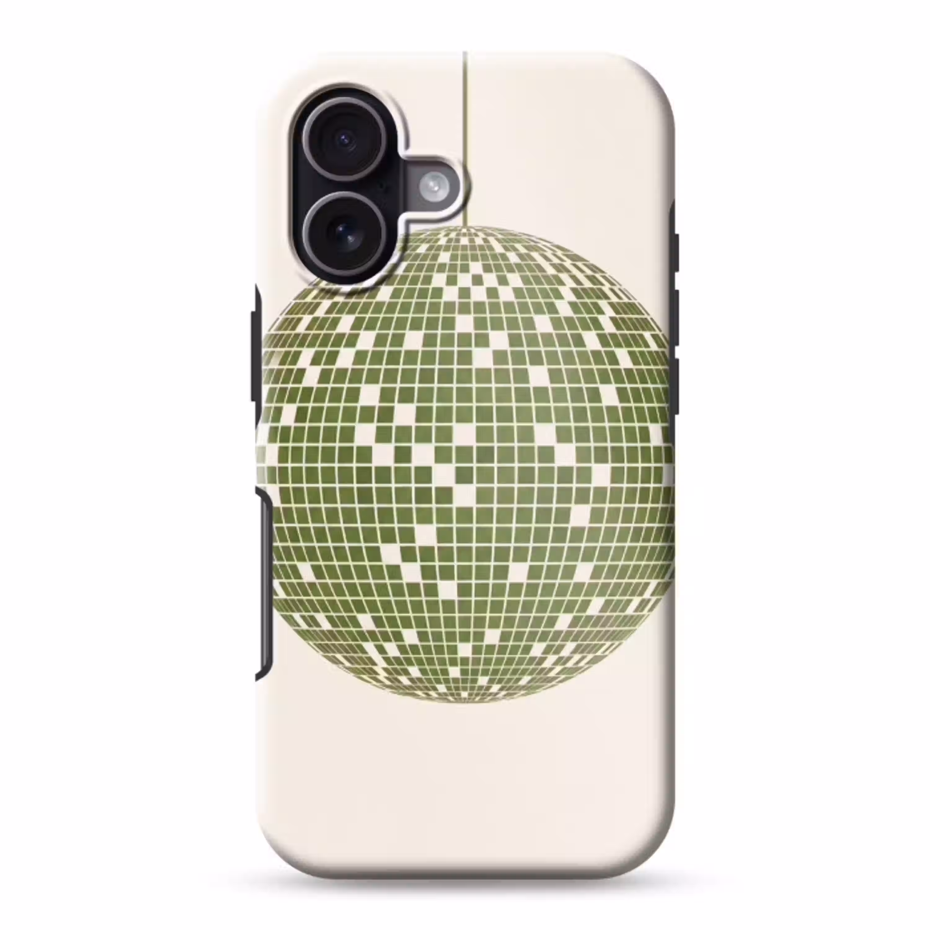 Disco - Bal - Groen - Abstract - Modern Toughcase MagSafe Apple iPhone 17 klein -3d