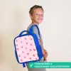 Roze hartjes Kinderrugzak - Blauw middel -sfeer3_NL