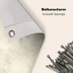 Patroon - Organisch - Beige Balkonbeschermer Duitsland klein 596 -closeup_NL