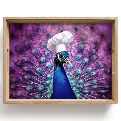 Pauw - Koksmuts - Cool - Paars Dienblad Rechthoek middel -z3d_shopping