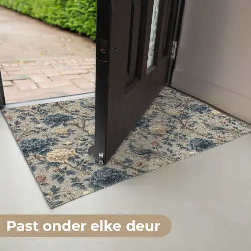 Pauw - Bloemen - Blauw Deurmat klein 898 -USP_NL