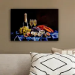Champagne - Luxe - Oesters canvas 2cm klein -sfeer3