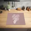 Tros - Druiven - Illustratie - Bladeren Inductie beschermer vinyl 3mm middel -sfeer5