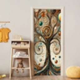 Levensboom - Boom - Abstract - Modern deurposter klein -sfeer4