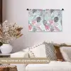 Bladeren - Tropical - Pastel - Jungle Wandkleed katoen klein -sfeer1