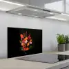 Boeket - Bloemen - Exotisch keuken achterwand spatscherm klein -3d_schuin