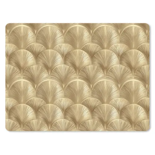 Patroon - Waaier -  Goud muismat rubber klein 262 -3d