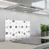 Paw - Pattern - Color keuken achterwand spatscherm klein 900 -3d_schuin