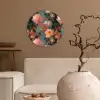 Dahlia - Bloemen - Patroon Wandcirkel kunststof plaat 5mm dik klein 188 -sfeer1