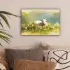 Schaap - Weide - Groen canvas 2cm klein -sfeer1