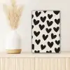 Hartjes - Zwart - Beige canvas 2cm klein -sfeer5