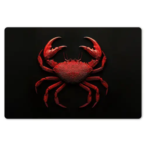 Krab - Rood - Vissen - Schaaldieren Placemat vinyl groot -zzsfeer1_Kitchenyeah-website