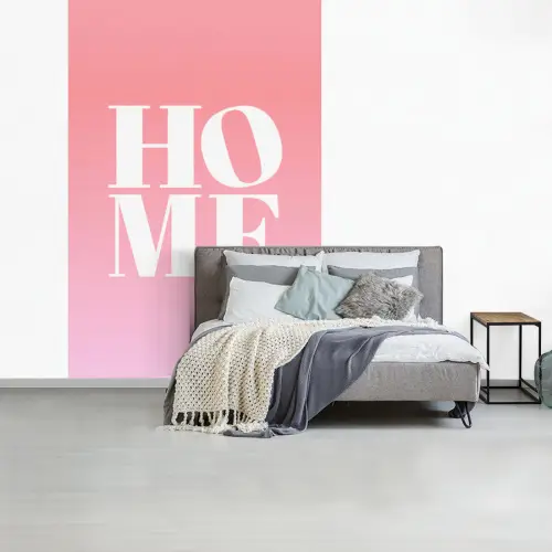 Home - Letters - Groot - Roze fotobehang vinyl groot -slaapkamer