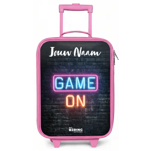 Game - Neon - Muur Kinderkoffer - Roze klein -zz3dotto