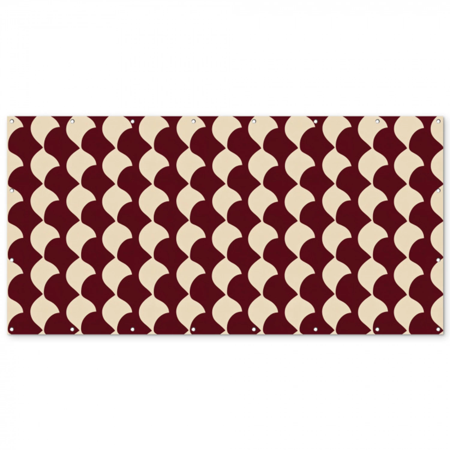 Rood - Tegelpatroon - Crème Balkonbeschermer Duitsland klein 596 -zz_3d