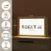 Beertje - Lettercollage Light Box met kabel (Tafellamp) klein -USP_NL