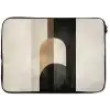 Geometrische - Vormen - Wit laptophoes neopreen klein -zkaufland3dotto
