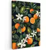 Sinaasappels - Bloesems - Bladeren - Tropisch canvas 2cm klein -z3d