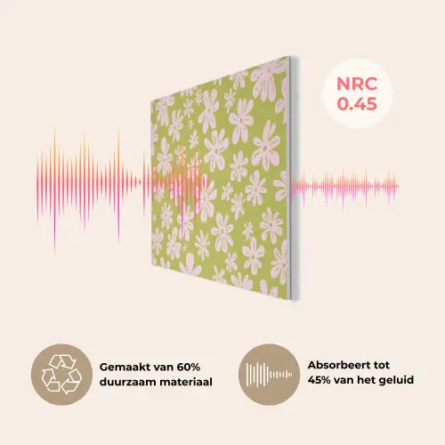 Bloemen - Roze - Getekend - Patroon PET vilt klein -USP_NL