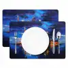 Skyline Toronto - Modern - Stadslicht - Blauw Placemat vinyl groot -zzsfeer2_Kitchenyeah-website