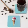 Bolletjes - Schepijs - Hoorntje - Blauw onderzetter kurk middel -sfeer2