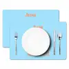 Blauw - Oranje - Just want to be happy & naked Placemat vinyl groot -zzsfeer2_Kitchenyeah-website