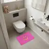 Smiley - Vrolijk - Roze WCmat klein -sfeer1