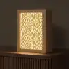Zebra - Klassiek - Oker - Geel Light Box met kabel (Tafellamp) klein 925 -z3d_website