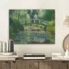 Brug - Hout - Vijver - Waterlelies PET vilt klein -sfeer1