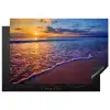 Zee - Strand - Zonsondergang - Wolken - Horizon Inductie beschermer vinyl 3mm klein -3d