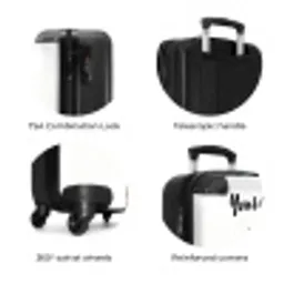 Kauwende Kobus NBS - Handbagage koffer - Kinderen Unisex middel zzzzzzzbolletjes_ENG