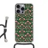 Patroon - Botanisch - Kleurrijk Hoesje iPhone 16 Pro Max met koord klein 804 -3d