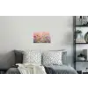 Schilderij - Bloemen - Abstract - Kleurrijk Muursticker klein -slaapkamer