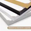 Abstracte bogen - Modern - Beige Textielframe zwart klein -USP_kleurenNL