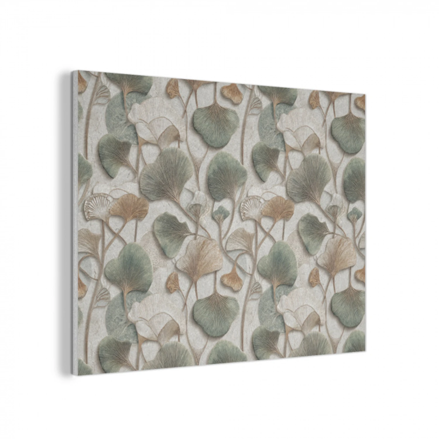Elegant - Bladeren - Groen PET vilt klein 837 -3d