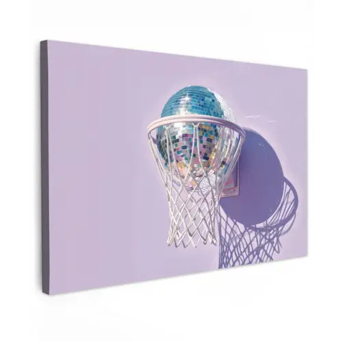 Discobal - Basketbalring - Grafisch canvas 2cm klein -z3d