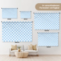 Schaakbord - Klassiek - Blauw Wandkleed katoen klein 269 -tsfeer8_DE