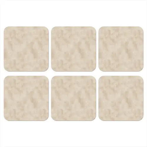 Structuur - Spikkels - Beige onderzetter kurk middel 366 -3d