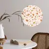 Terrazzo -  Patroon - Kleurrijk - Zalm Wandcirkel behangsticker klein 186 -sfeer3